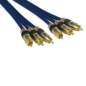 Composite Video Kabel mit Ton, 10 m